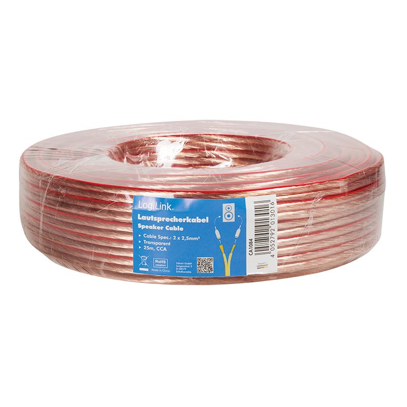 Logilink Ca1084 Cable De Audio 25 M Transparente