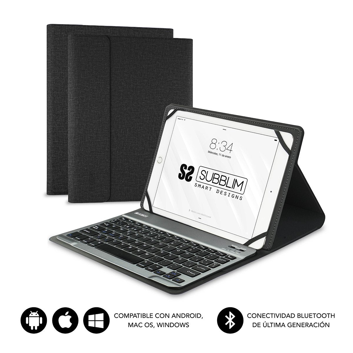 EAN 8436586741075 - SUBBLIM SUB-KT2-BT0001 teclado para móvil QWERTY Español Negro imagen 1