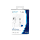 Mediarange Mrcs178 Cable De Conector Lightning 1 M Blanco