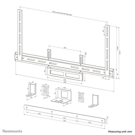 EAN 8717371442651 - Neomounts AV2-500BL accesorio para soporte de televisor imagen 20