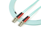 Startech.Com Cable De 3m De Fibra Óptica Dúplex Multimodo Om4 De 100gb 50/125 Lszh Lc A Lc - Aguamarina