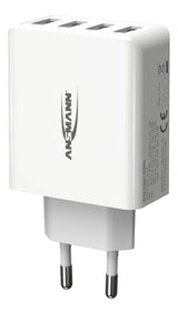 Ansmann Cargador Pared Usb 5v Dc 3000ma 30w 4xusb Blanco