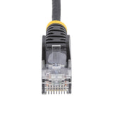 Startech.Com Cable Cat6 De 1m - Delgado - Con Conectores Rj45 Sin Enganches - Negro
