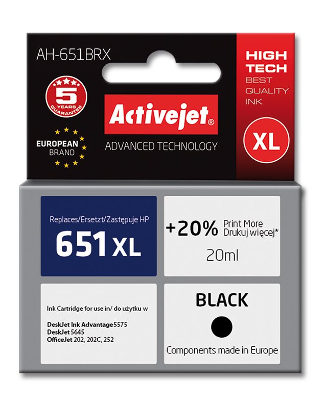 EAN 5901443105848 - Activejet AH-651BRX cartucho de tinta 1 pieza(s) Compatible Rendimiento estándar imagen 1