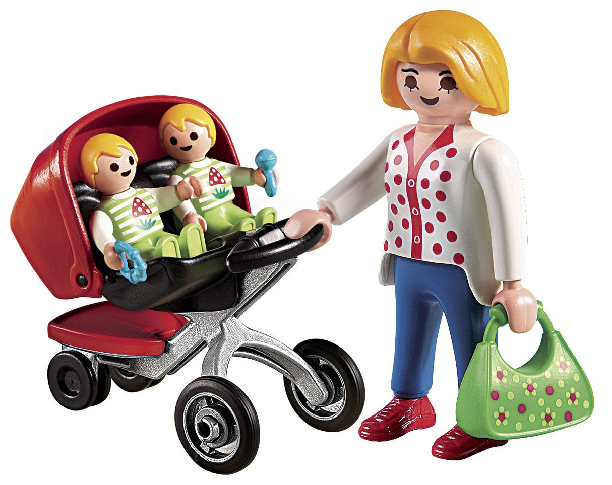 Playmobil Mama Con Carrito De Gemelos