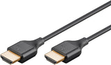 Goobay Slim High-Speed-Hdmi-Cable Mit Ethernet, 8k @ 60hz (Negro, 1 Meter) 75298