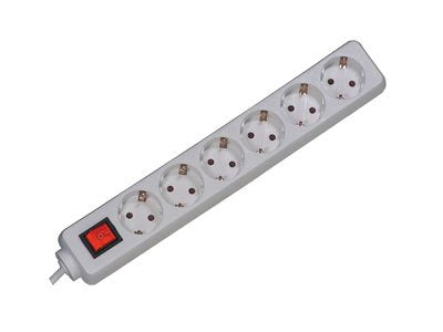 EAN 4016514008032 - Bachmann Surge protector, 3m Blanco 6 salidas AC 250 V imagen 1
