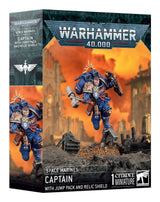 Warhammer 40k - Space Marines Primaris Capitaine Avec Reacteur Dorsal Et Bouclier Relique