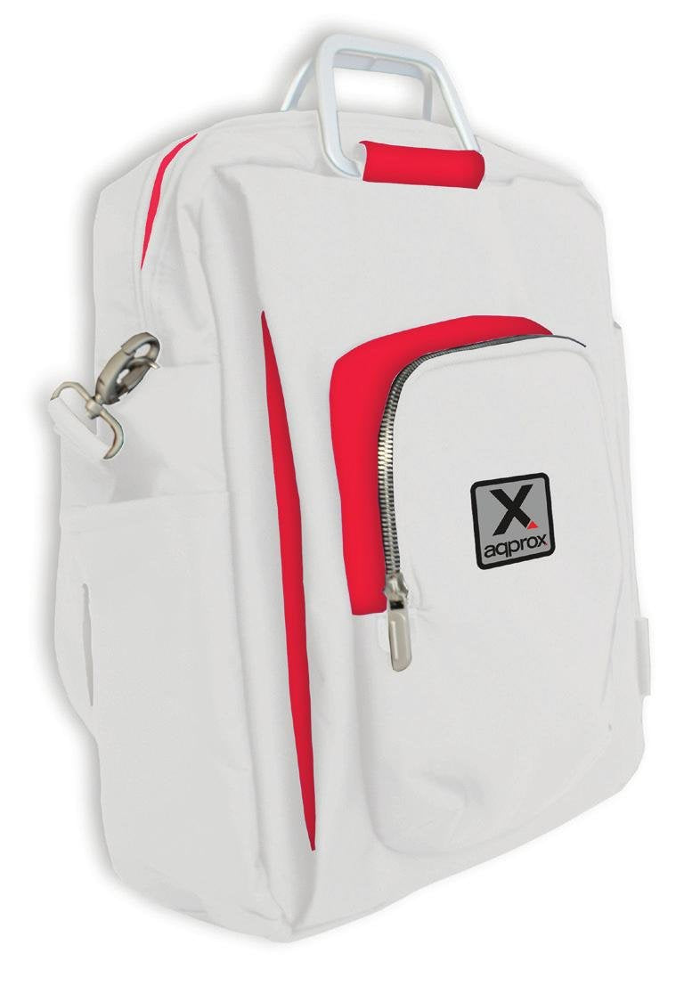 Approx Mochila Para Portatil 15.6\1 Nylon Diseño En Color Blanco/Rojo