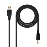 EAN 8433281003835 - Nanocable 10.01.0103-BK cable USB USB 2.0 1,8 m USB A USB B imagen 1