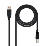 EAN 8433281003842 - Nanocable 10.01.0104-BK cable USB USB 2.0 3 m USB A USB B imagen 1