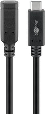 EAN 4040849610387 - Goobay 61038 cable USB USB 3.2 Gen 2 (3.1 Gen 2) 1 m USB C Negro imagen 1