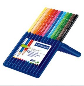 Staedtler Ergosoft - Lápiz De Color - Mixto Colores (Paquete De 12)