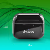 Auriculares Bluetooth Ngs Ártica Bloom Con Estuche De Carga Autonomía 6h Negros
