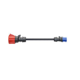 Go-E Adaptador Para Gemini Flex 22 Kw, Cee Rojo Drehstrom 32a > Cee Azul 16a Ch-04-01