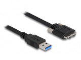 Delock Usb 5 Gbps Cable Typ-A Stecker Zu Typ Micro-B Stecker Mit Schrauben 2 M