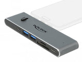 Delock 87752 Base Para Portátil Y Replicador De Puertos Alámbrico Usb 3.2 Gen 1 (3.1 Gen 1) Type-C Gris, Estación De Acoplamiento Gris, Alámbrico, Usb 3.2 Gen 1 (3.1 Gen 1) Type-C, Gris, Microsd (Transflash), Sd, 3840 X 2160 Pixeles, Metal