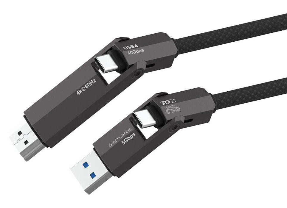 4smarts Usb4 Hdmi Cable Combocord 240w 1,5m