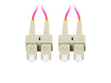 Cable Fibra Óptica 5m Lanberg Multi Sc/Upc-Sc/Upc Duplex Om4 50/125 Lszh Violeta