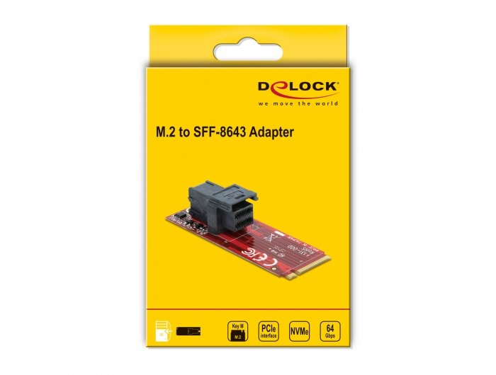 Delock Adaptador M.2 Key M > Sff-8643 Hembra Nvme