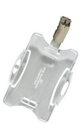 Tarjetero Durable Con Clip 87x54mm Pack De 25 Transp