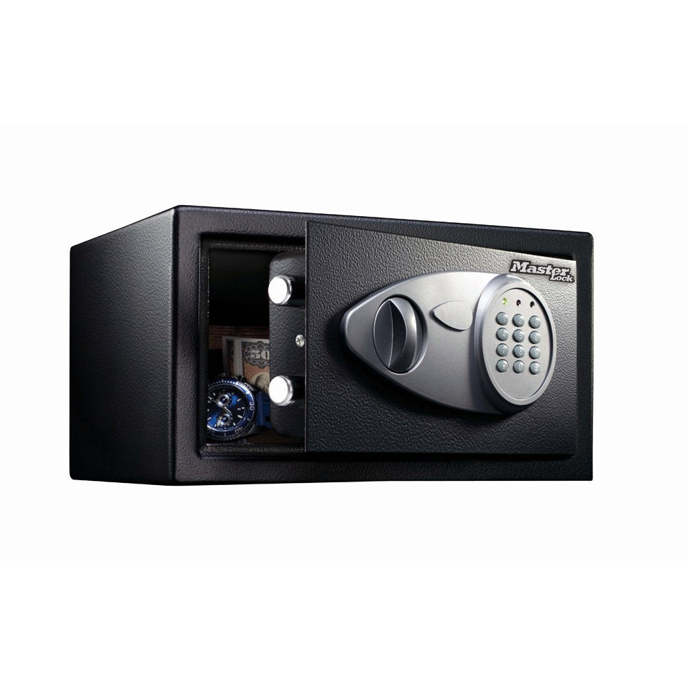 Master Lock X041ml Caja Fuerte Acero Negro, Gris