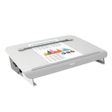 Fellowes Hana Soporte Y Atril - Guia Magnetica De Lectura -  Diseño Elegante Y Duradero - Hasta 5kg - Color Blanco