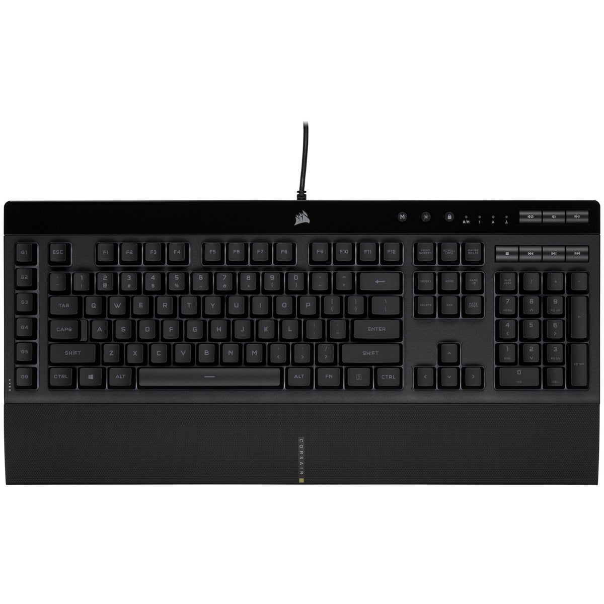 Teclado Alemán Corsair K55 Rgb Pro Usb Qwertz Negro
