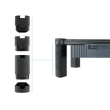 Tooq Soporte Elevador Con Cajon Para Monitor O Portatil - Regulable En Altura - Peso Max 10kg - Negro