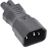 Adaptador De Alimentación Inline Iec 60320 C14 / C7 3 Pines A 2 Pines