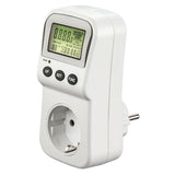 Hama Enchufe Contador Digital De Consumo - Potencia Maxima 3680w - Pantalla Lcd - Blanco