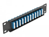 Delock 10? Lwl Patchpanel 12 Port Lc Quad Blau 1 He Schwarz