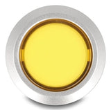 Drucktaster Zum Einbau 22 Mm 5 X Lötanschluss Taster Flach Kunststoff Led Gelb