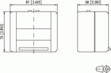 Metz Connect E-Datmodul Ip44 Ap-Gehäuse Unbepiezam Gris