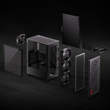 Xpg Torre Gaming Valor Air Cristal Templado Negro