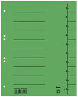 Bene Trennblätter Din A4 210 G M² Verde