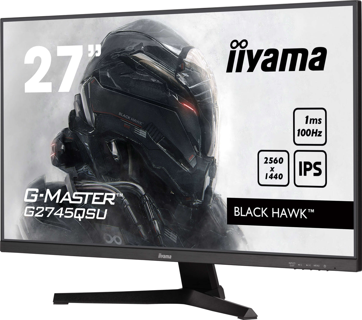 Monitor Gaming  Iiyama G-Master G2745qsu-B2 68,5 Cm 27", Negro Mate, Qhd, Ips, Adaptive-Sync G2745qsu-B2