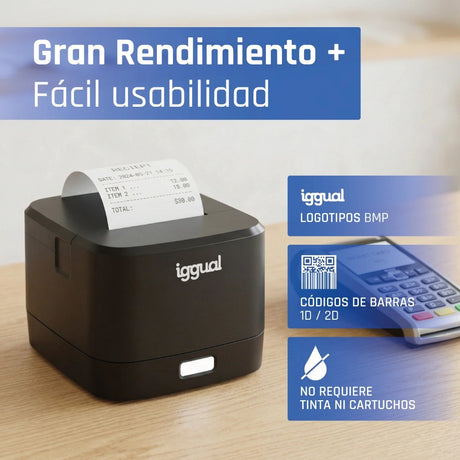 EAN 8435364318836 - iggual TP Easy 58 203 x 203 DPI Alámbrico Transferencia térmica Impresora de recibos imagen 18