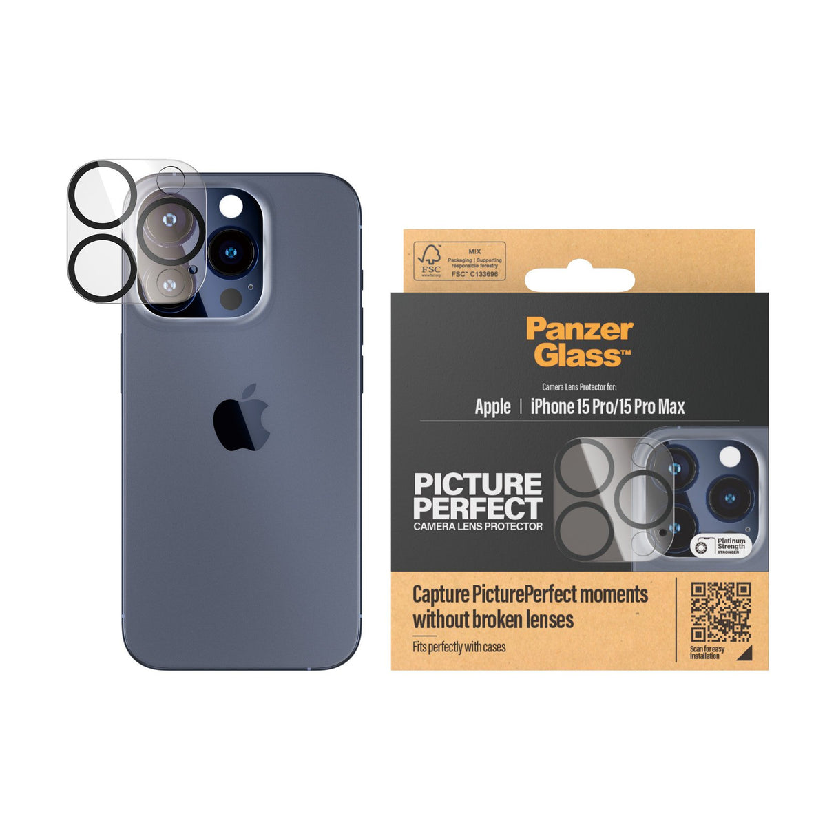 EAN 5711724011375 - PanzerGlass ® PicturePerfect Camera Lens Protector iPhone 15 Pro | 15 Pro Max Protector de pantalla Apple imagen 2