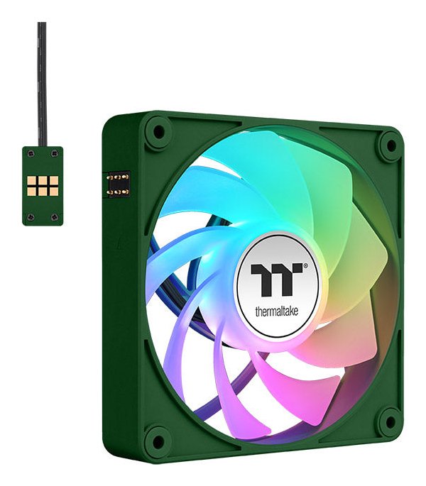 Ventilador De Refrigeración Para Pc Thermaltake Ct140 Ex Reverse Argb Sync, Color Verde Carrera, Paquete De 3, 140 Mm Cl-F230-Pl14rg-A