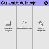 Hp Ai Laptop 14-Hc0000ns Ai Pc Intel Core Ultra 7 255u / Hasta 5.2 Ghz Win 11 Home Intel Graphics 16 Gb Ram 1 Tb Ssd Nvme 14" Ips 1920 X 1080 (Full Hd) Wi-Fi 6 Bluetooth Plata Natural Gris Suave (Teclado) Kbd: Español