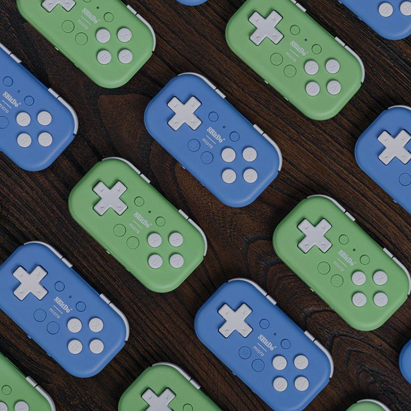 8bitdo Micro Bluetooth Gamepad Azul, Para Nintendo Switch, Android, Raspberry Pi  Ret00384
