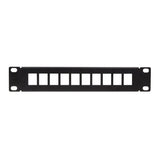 Logilink 10" Kystone Panel For 10 Keystone Jacks, Negro