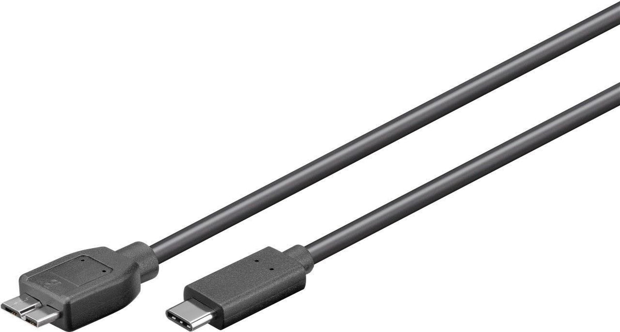 Kabel Usb 3.1 C->Micro B 3.0 S/S 1,0m, Schwarz
