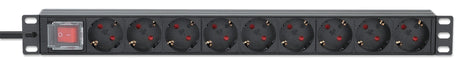 EAN 0766623715133 - Intellinet 715133 unidad de distribución de energía (PDU) 9 salidas AC 1U Negro imagen 3