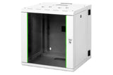 Armario Digitus Rm 626x600x610mm 12u, Con Marco Giratorio, Puerta De Cristal