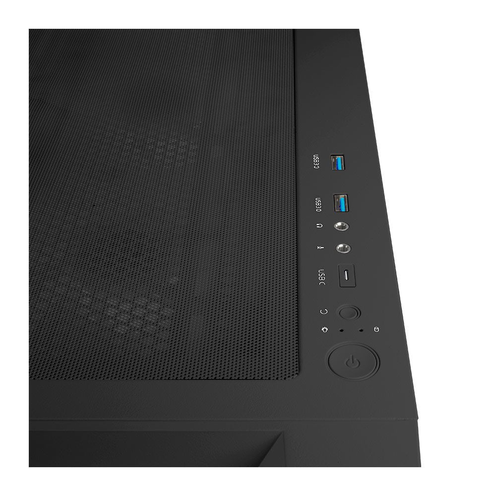 Caja  E-Atx Abysm Gaming Danube Mura Bx300 Negra Argb Ab812111b