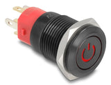 Delock Druckschalter Para Instalación Negro 16 Mm