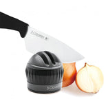 3 Claveles 09427 - Afilador De Cuchillos En 3 Pasos Con Ventosa, 6 Cm