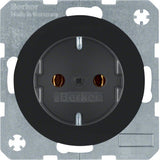 Berker 47432045 Steckdose Schuko R.1 R.3 Schwarz, Glänzend